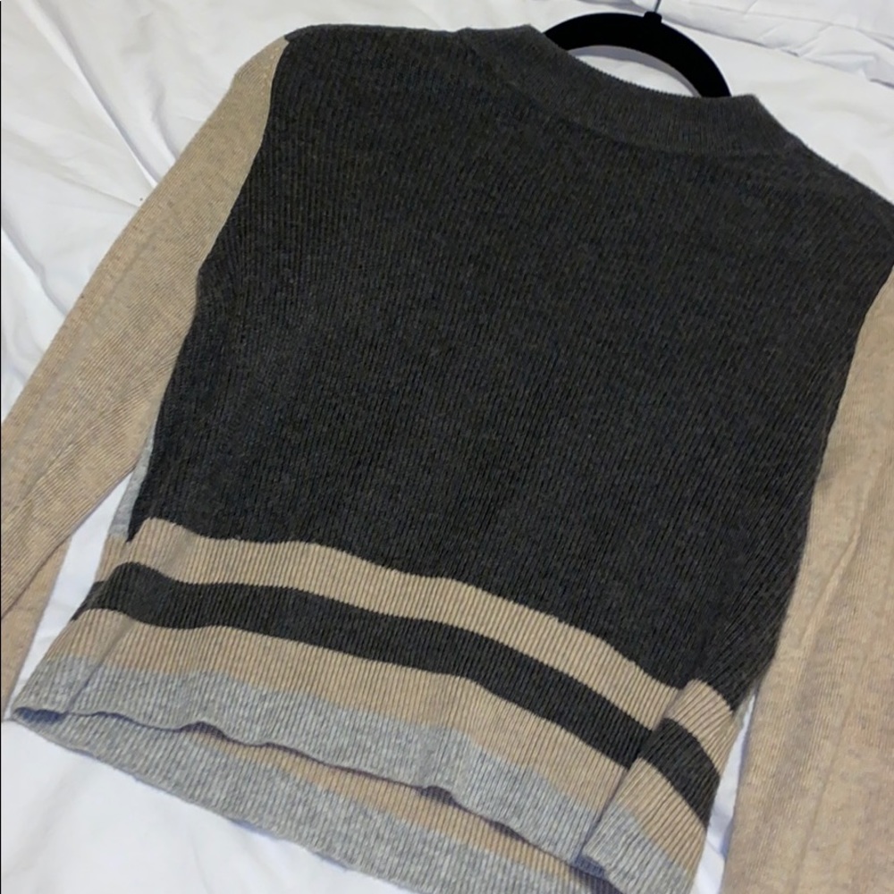 Olivaceous Color Block Sweater - image 1